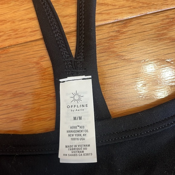 Aerie Black Offline Tank Top (Medium) - Picture 2 of 4